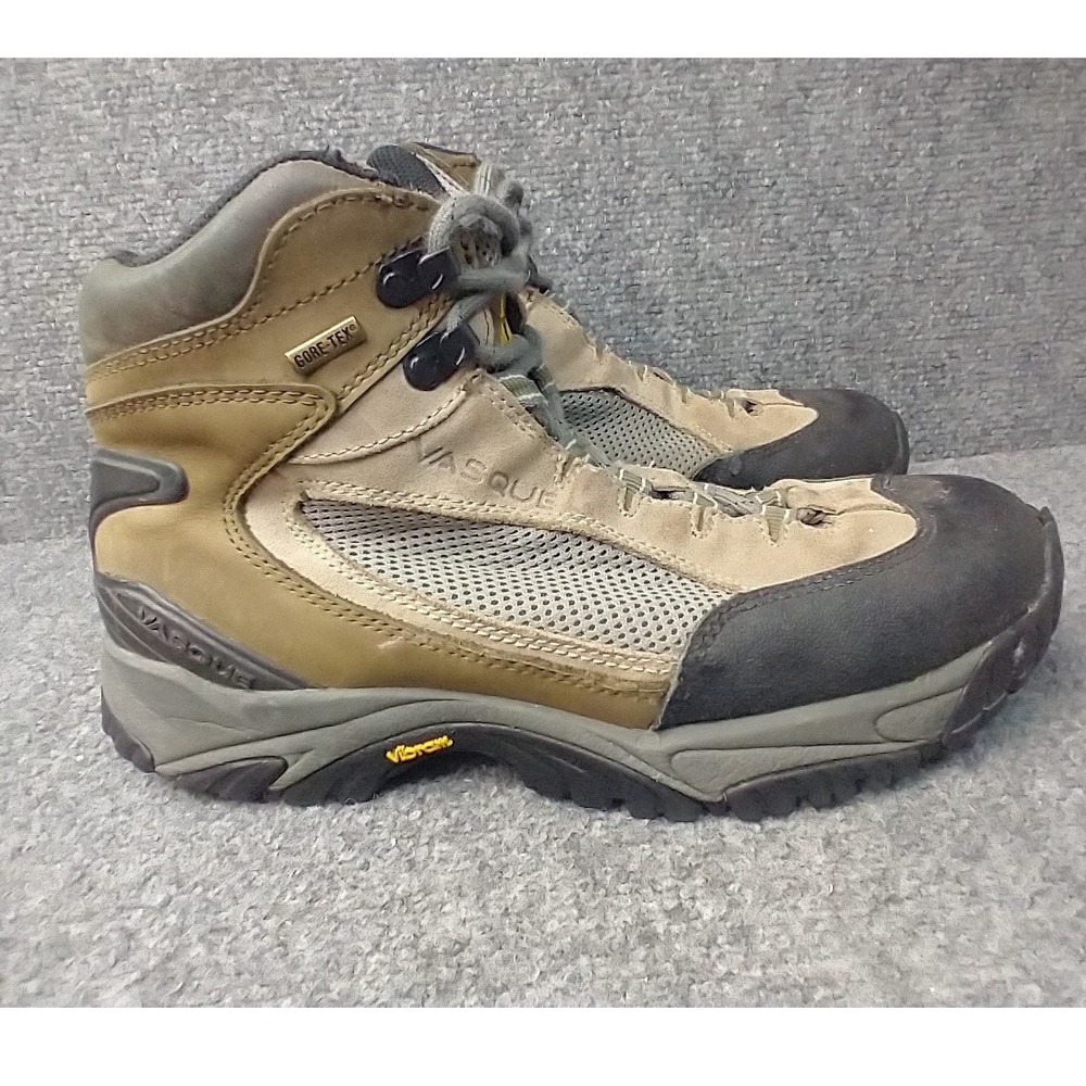 Vasque Hiking Boots Womens 9.5W Brown Gore-Tex Waterproof Vibram 7435 Wide